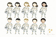 Space Astronauts, a Person Illustration by Flora+Bear (Thumbnail 3 of 7)