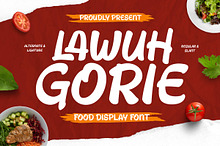 Lawuh Gorie - Food Display Font