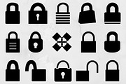 Padlock Silhouette SVG, an Object Illustration by newminddesign (Thumbnail 1 of 3)