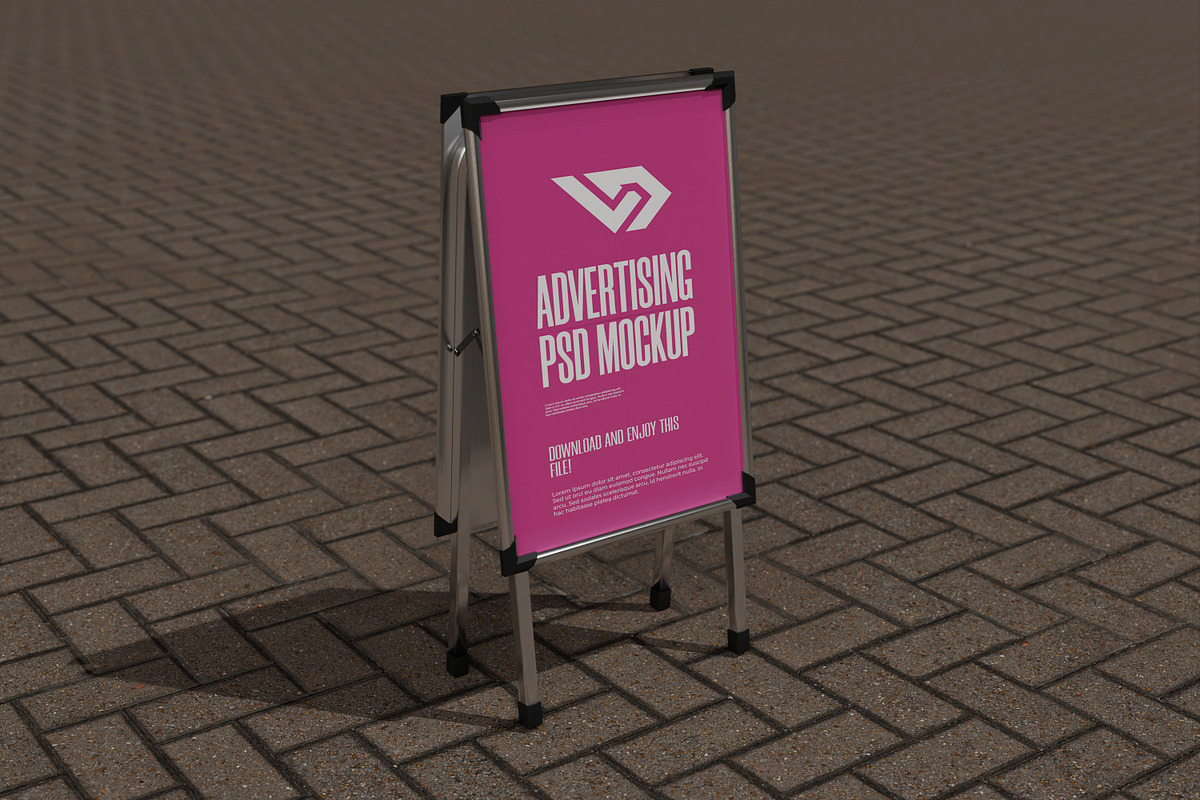 Advertising PSD Mockup, an Advertising Mockup by Viswal Studio (Photo 1 of 2)