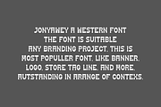 Jonyawey - Western Font, a Slab Serif Font by Iqsiart Studio (Thumbnail 4 of 6)