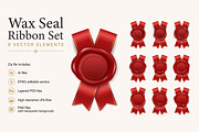 Wax Seal. Vector Set., an Object Graphic by Gomolach (Thumbnail 1 of 11)