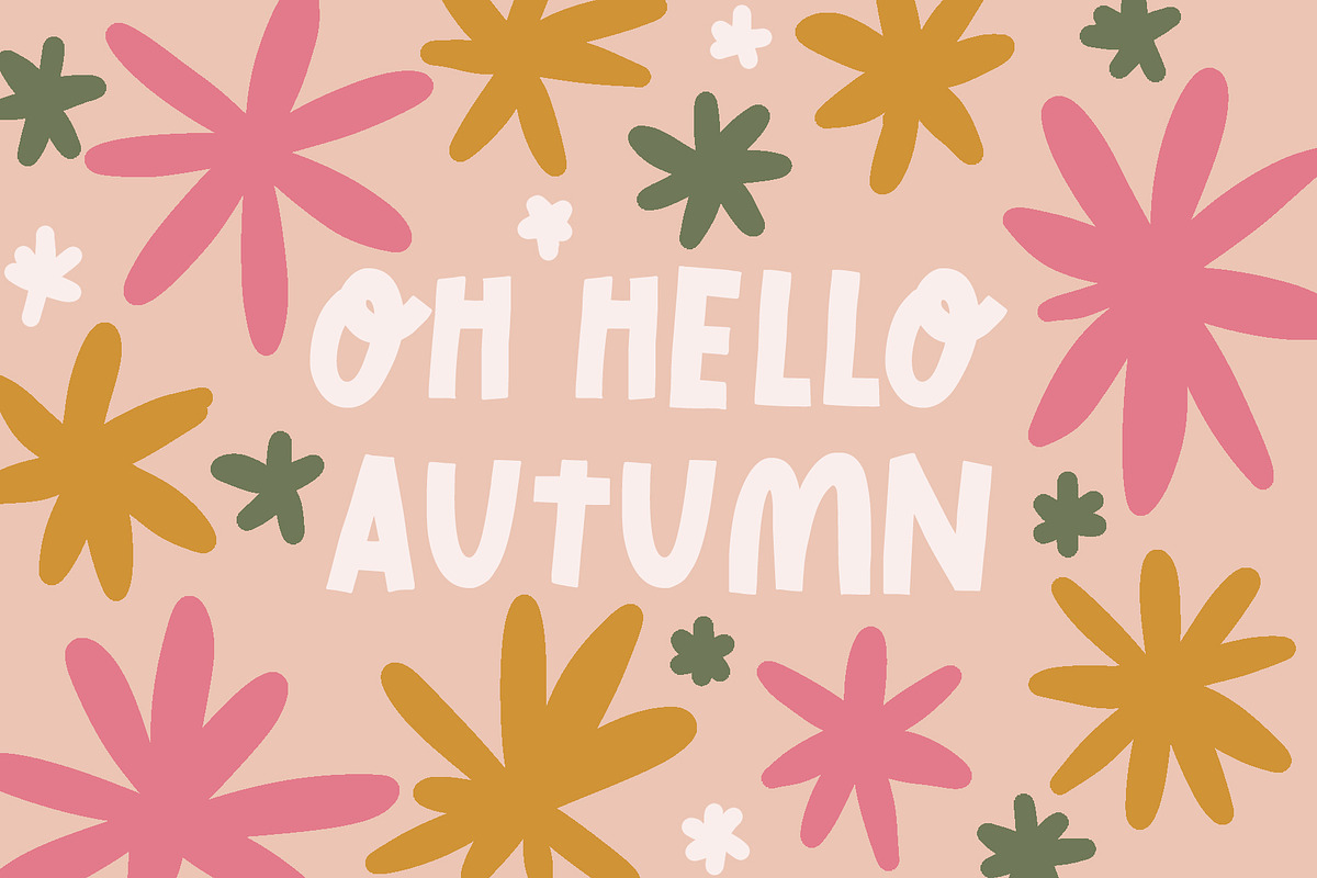 Autumn Sweater Cute Latin/Cyrillic, a Handwritten Font by supfonts (Photo 9 of 12)