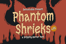 Phantom Shrieks Dripping Horror Font