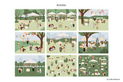 summer market clipart | svg png ai, a Seasonal Illustration by LyubovZaytseva (Thumbnail 9 of 15)