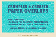 Crumpled & Creased Paper Overlays, a Texture Graphic by Brian Ritter Design (Thumbnail 3 of 12)