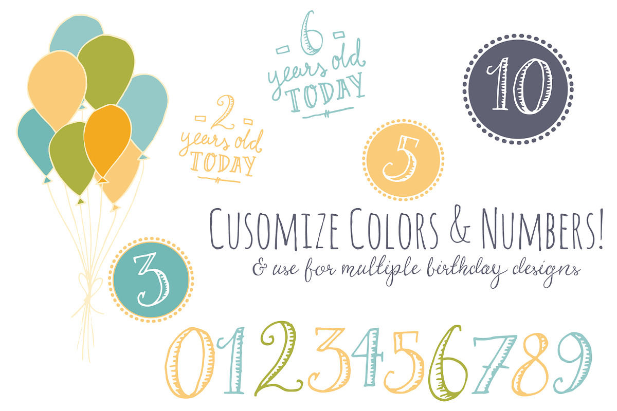 Birthday Photoshop Overlays preview 7