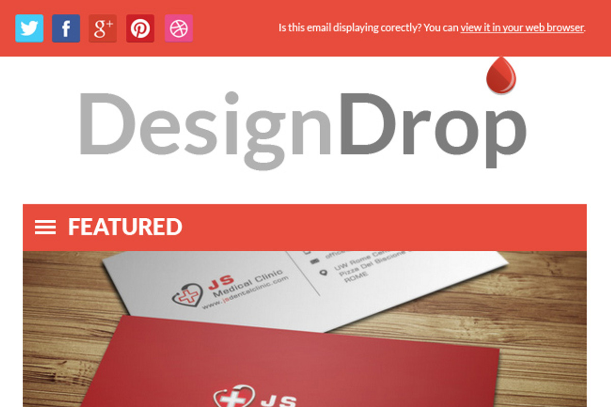Flat Newsletter Template, a Websites & App Template by Crazyleaf (Photo 4 of 5)
