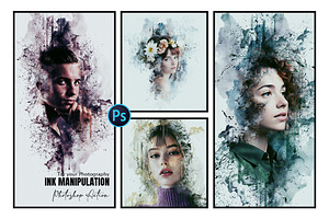Ink Manipulation Photoshop Action, an Action Add-On by Photoshop Action