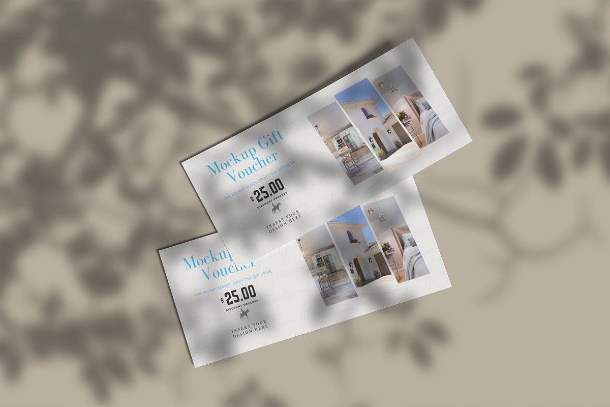 Gift Voucher Mockup, a Print Template by lamorastudio (Photo 5 of 12)