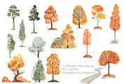 House in the woods, an Illustration by Love Watercolor Store (Thumbnail 3 of 9)