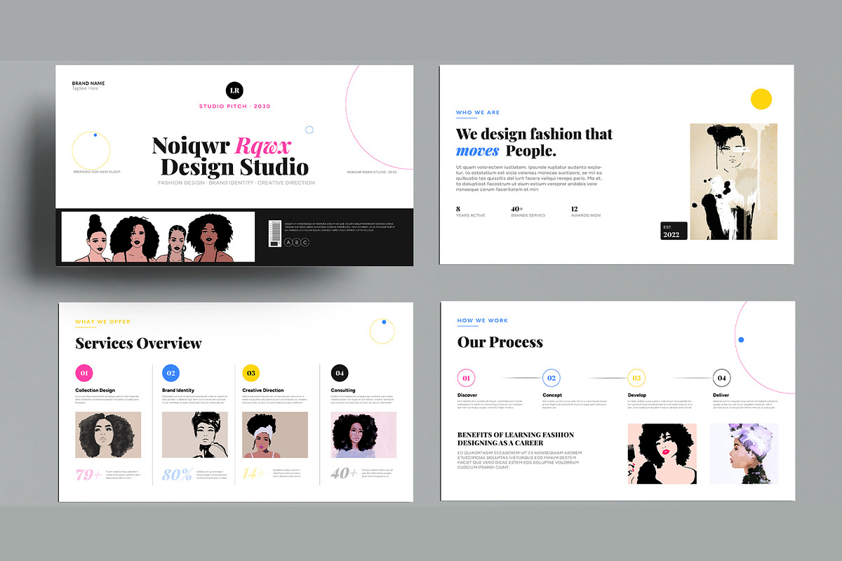 Fashion Studio Pitch Presentation, a Presentation Template by MightyDesign (Photo 2 of 7)