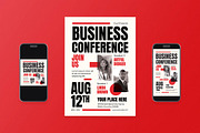Modern Business Conference Flyer Set, a Flyer Template by Aiyari Graphic (Thumbnail 1 of 3)