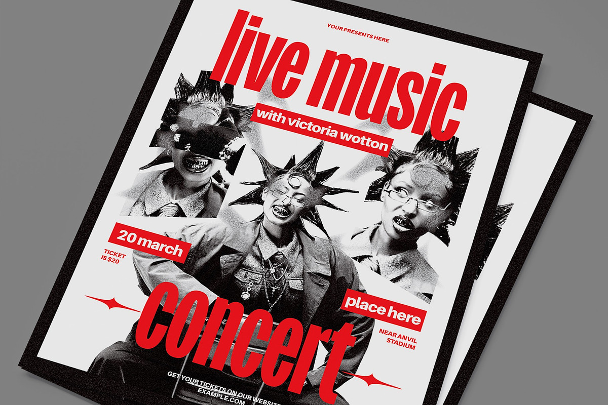 Live Music Event Flyer, a Flyer Template by graphicook (Photo 2 of 3)