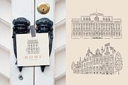 Vintage Houses Procreate Stamps, a Brush Add-On by Veronika Gotovceva (Thumbnail 7 of 10)