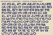 Coastal Change - Futuristic Font, a Sans Serif Font by 177Studio (Thumbnail 8 of 8)