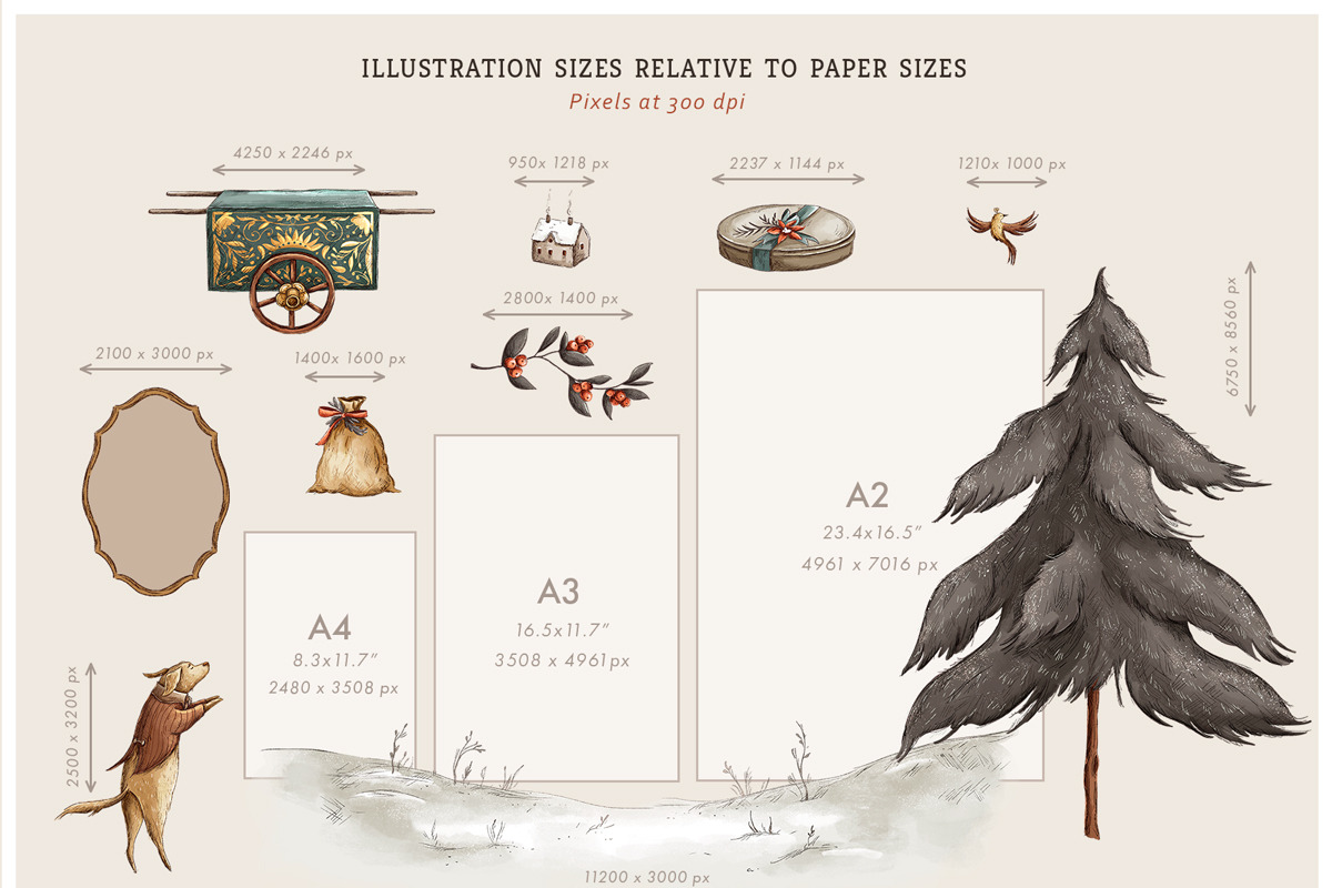 Vintage Holidays • Christmas Dogs, an Illustration by Yeticrab (Photo 12 of 13)