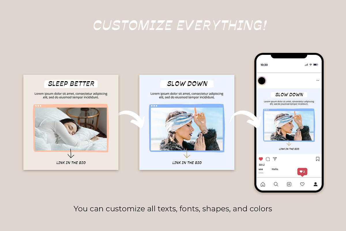 Wellness Coach Instagram Template, a Social Media Template by Bonumo (Photo 12 of 13)