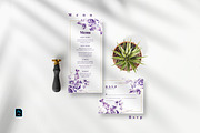 Purple Floral Wedding Suite, an Invitation Template by Azka Creative (Thumbnail 3 of 5)