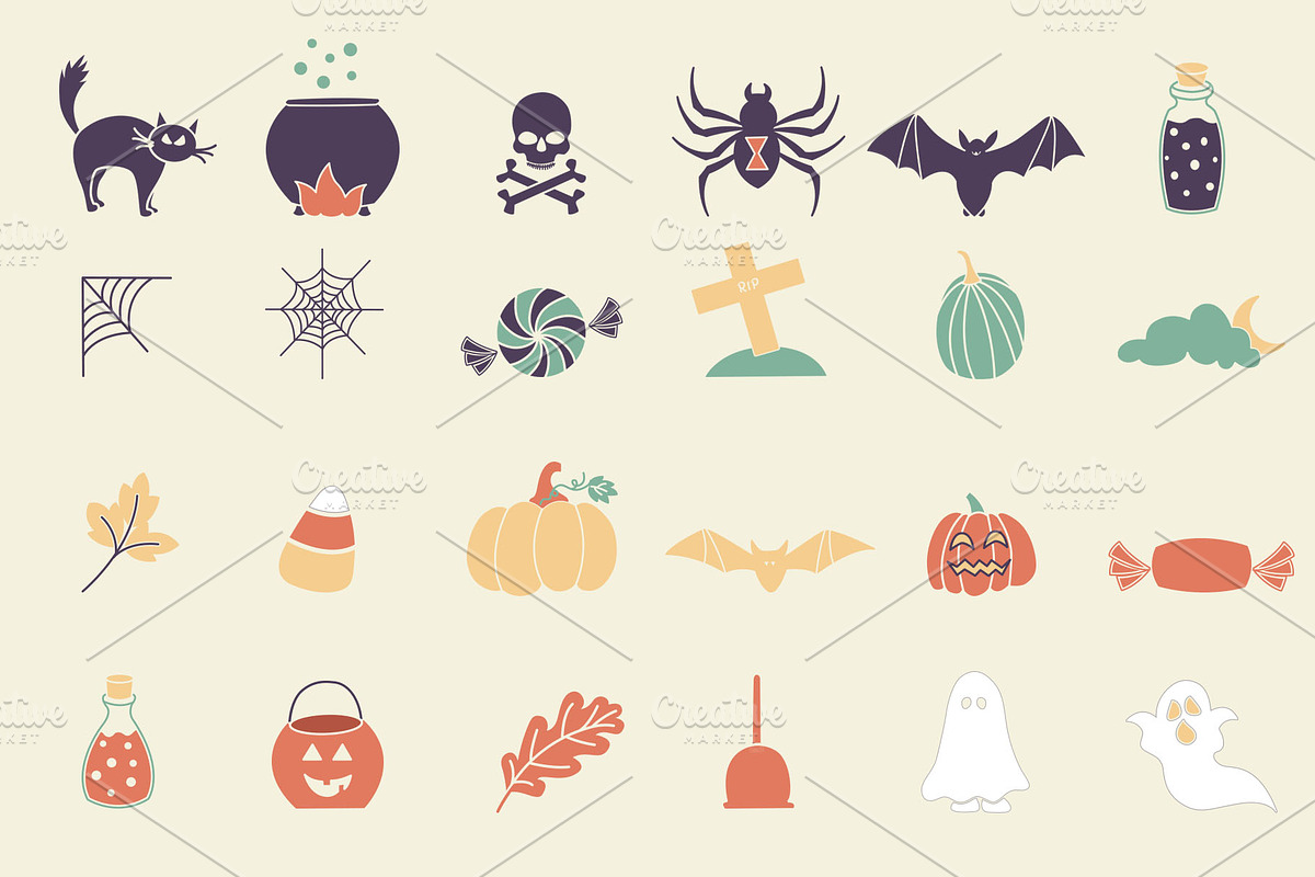 Halloween Clipart, Fall Festival Set, a Decorative Illustration by Digital Sugar (Photo 2 of 4)