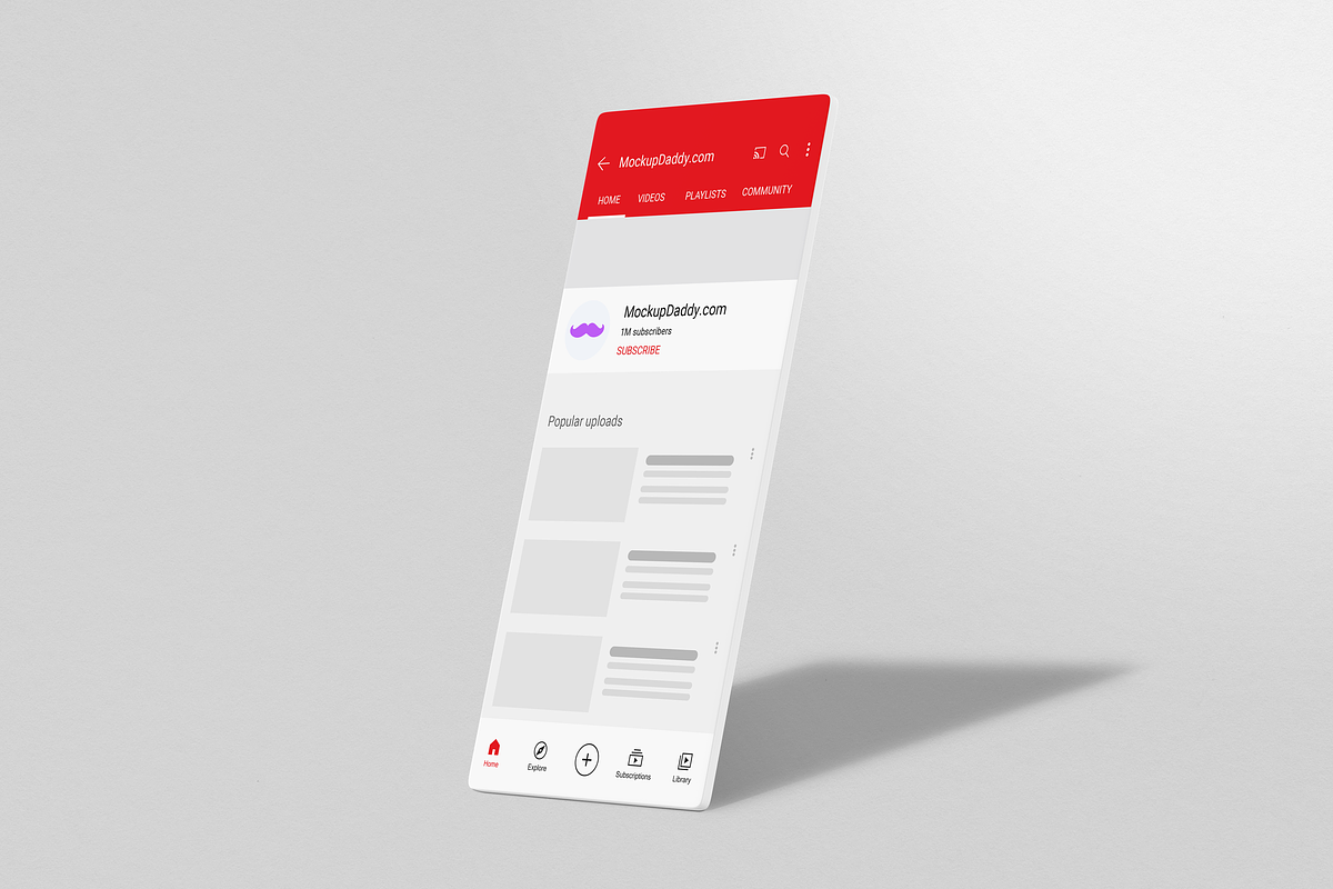 Youtube Mockup, a Product Mockup by Mockupdaddy (Photo 7 of 10)