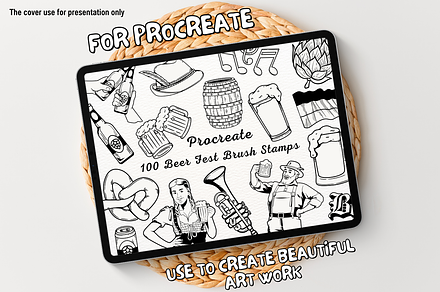 100 Beer Fest Procreate Stamps