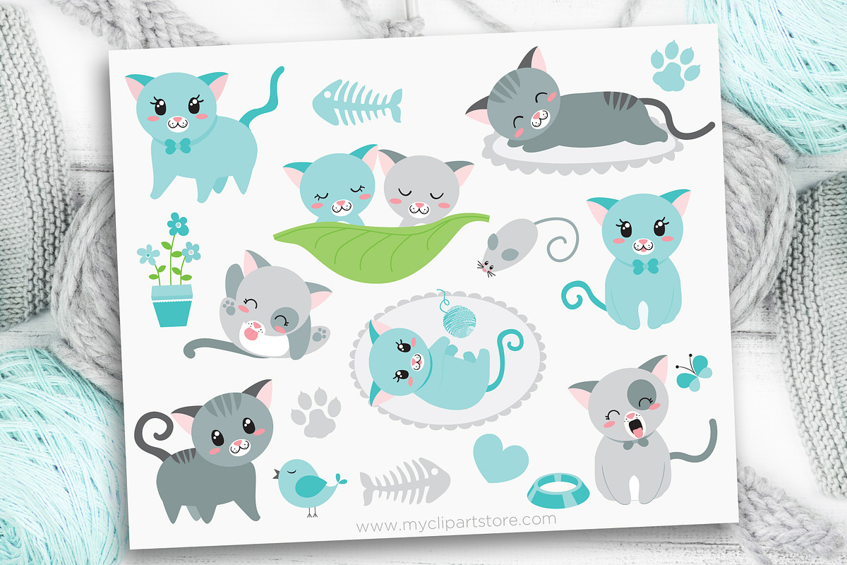 Tom Cat Vector Clipart, SVG, an Illustration by MyClipArtStore