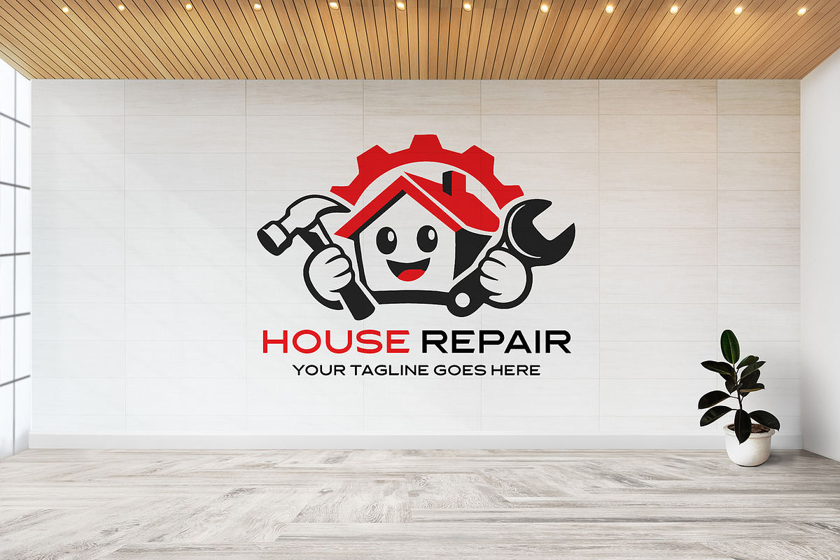 Modern House Repair Logo Template, a Branding & Logo Template by YUDesignStore (Photo 4 of 9)