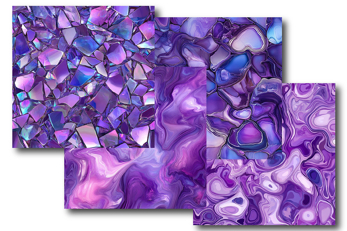 Purple Opal Pattern, an Illustration by DreamPrint404 (Photo 4 of 5)