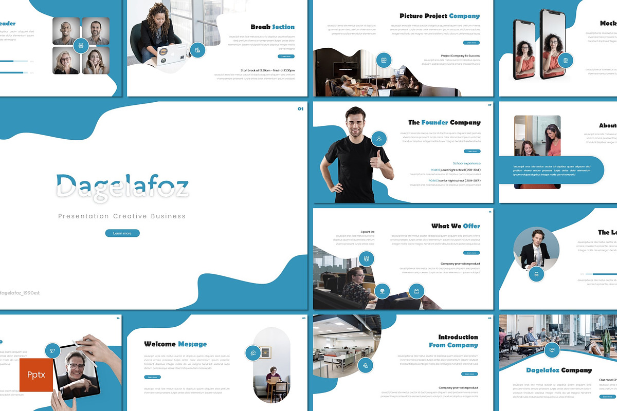 Dagelafoz - Powerpoint Template, a Presentation Template by inspirasign (Photo 1 of 4)