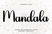 Mandala, a Handwritten Font by InermediaSTUDIO (Thumbnail 2 of 7)