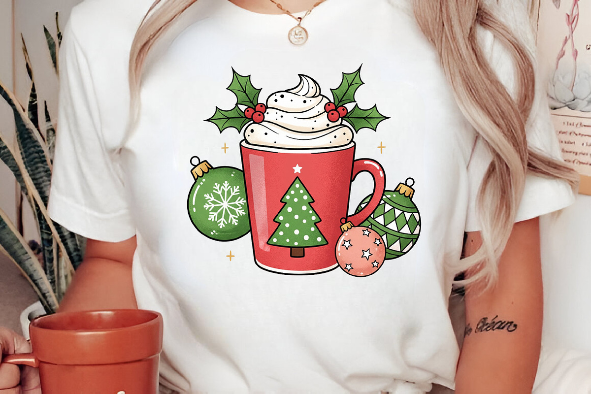 Christmas Coffee PNG Sublimation, an Illustration by Libby Wishes (Photo 5 of 6)