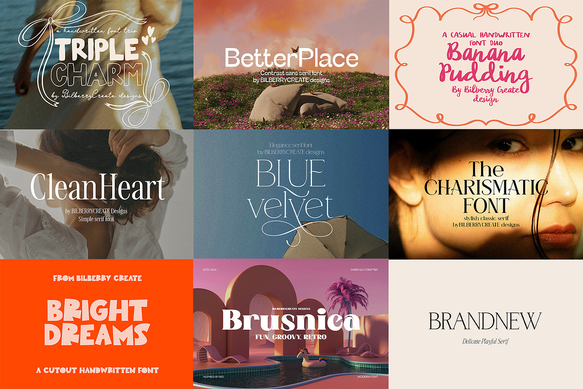 Modern font bundle 99% off!, a Serif Font by BilberryCreates (Photo 2 of 28)