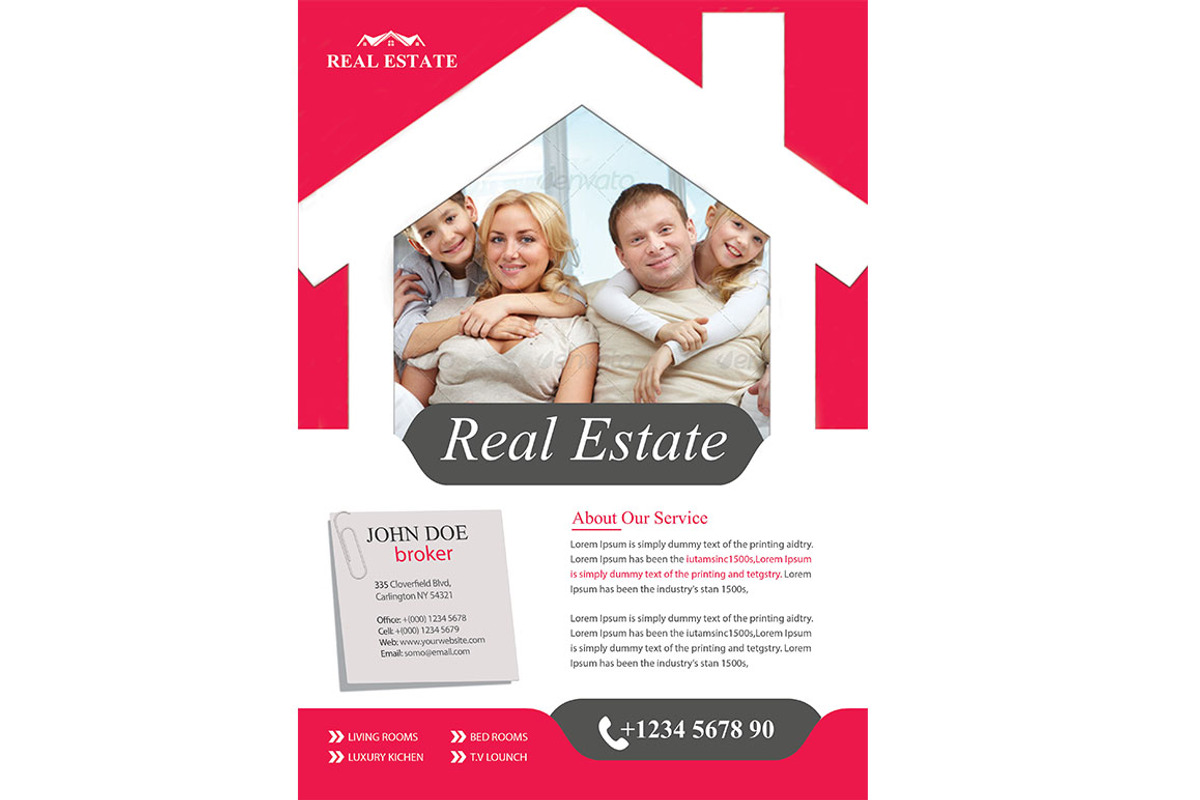 Real Estate Flye, a Flyer Template by TheGraphicsWorld (Photo 3 of 3)