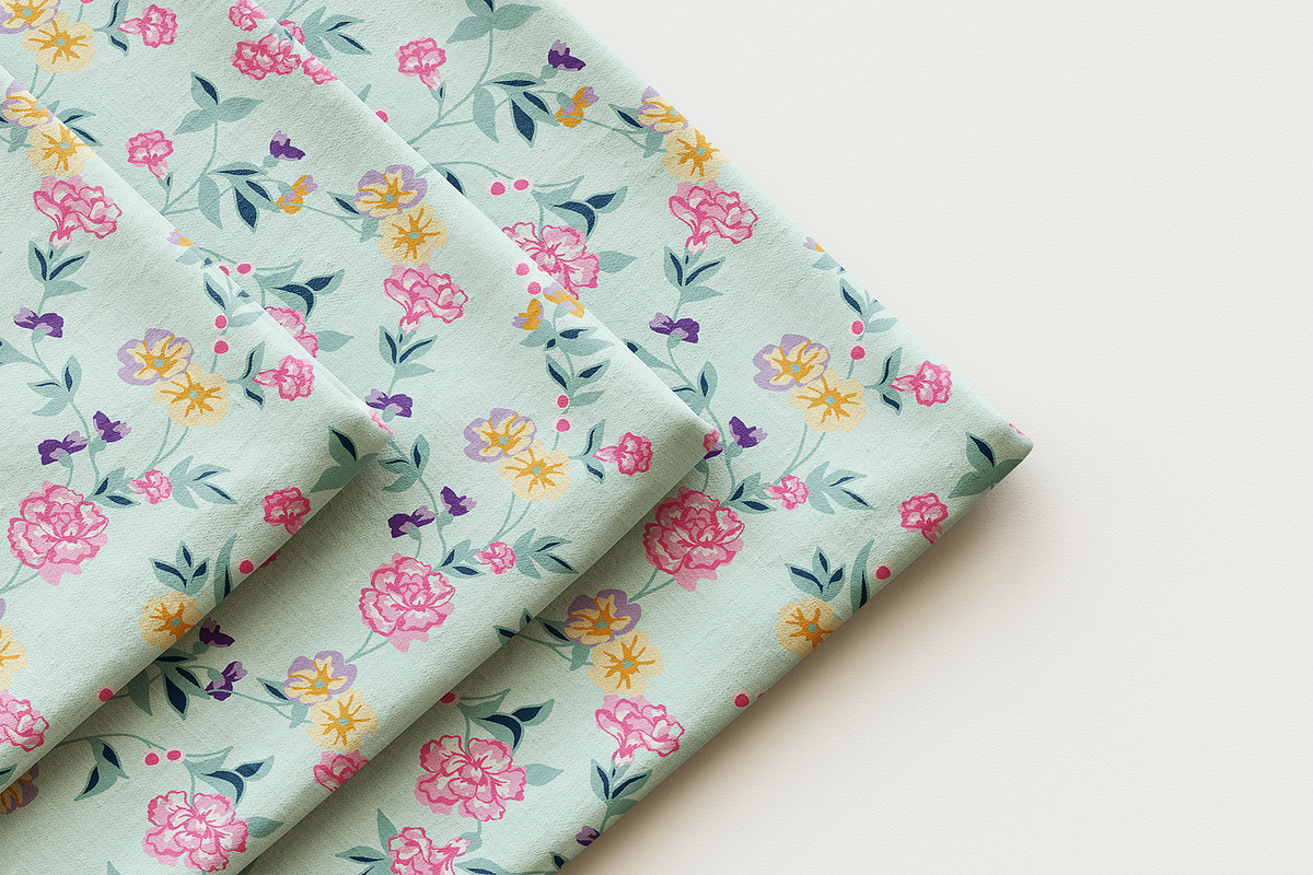 Summer Floral Seamless Pattern, a Pattern Graphic by StudioGlouna (Photo 9 of 9)