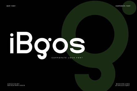 Ibgos - Corporate Logo Font, a Sans Serif Font by QR Design Studio