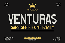 Venturas - Sans Serif Font Family