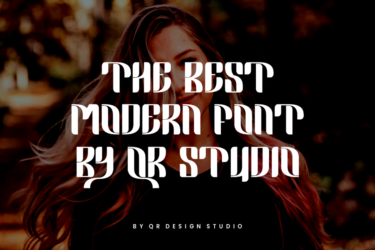 Qaenrevy -  Modern & Luxury Font, a Sans Serif Font by QR Design Studio (Photo 3 of 6)