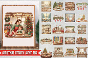 Christmas Kitchen Scenes PNG Bundle, an Object Graphic by Digi_Design_World (Thumbnail 1 of 5)