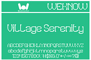 Village Serenity font, a Slab Serif Font by weknow (Thumbnail 1 of 8)