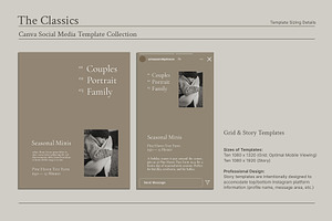 The Classics: Canva Social Templates