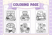 Christmas Little Thing Coloring Book, a Seasonal Illustration by HueNestify (Thumbnail 3 of 4)