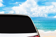 rear window mockup vinyl car sticker, a Mockup by VetalStock (Thumbnail 5 of 5)