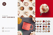 Winter Drinks Mockup Scene Creator, a Product Mockup by Custom Scene (Thumbnail 1 of 8)