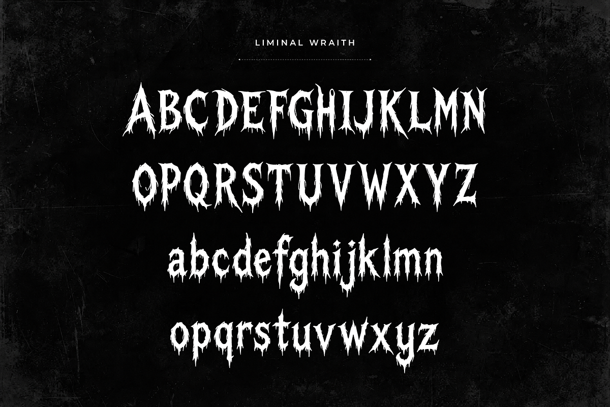 Liminal Wraith | Horror Font, a Serif Font by Beautypes (Photo 6 of 6)