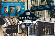 100 Signs & Facades Mockups, a Product Mockup by Madebyvadim (Thumbnail 1 of 5)