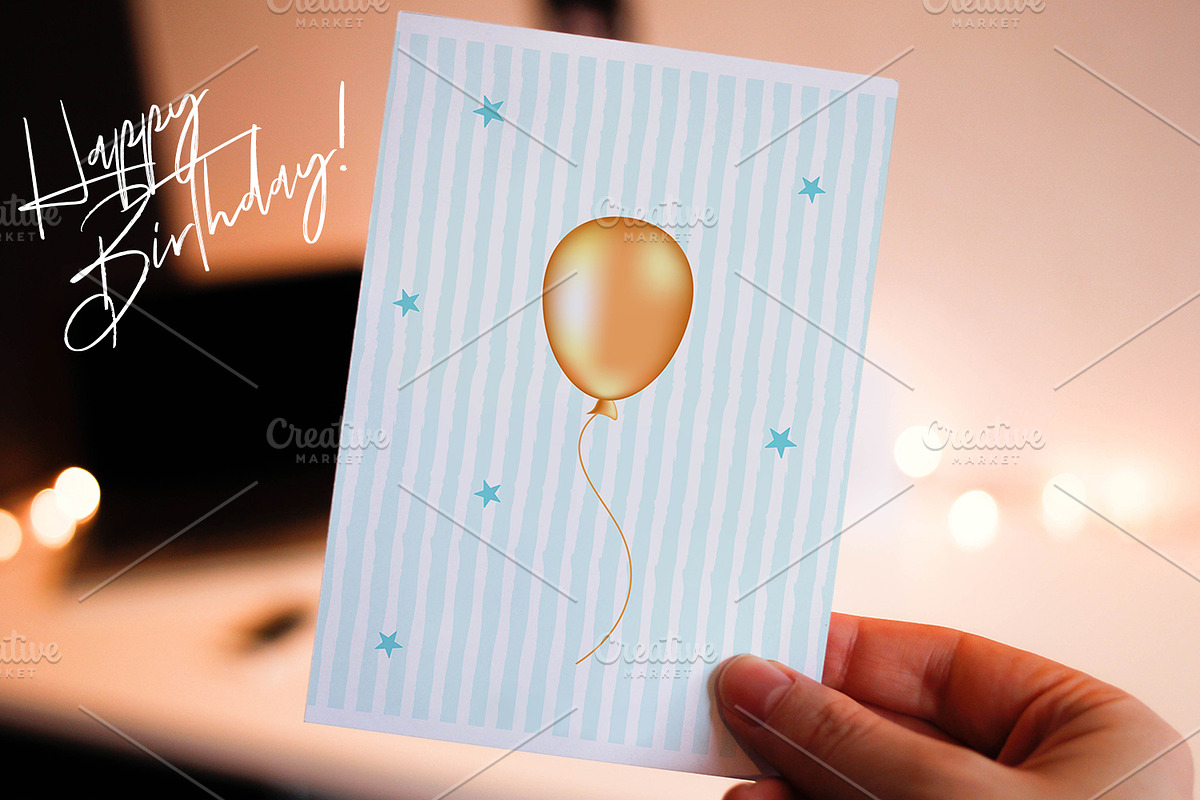 Greeting Card, Invitation, Gift  Tag, an Invitation Template by kh_cat (Photo 8 of 8)