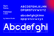 Gyra Modern Cyrillic Sans Serif Font, a Sans Serif Font by Vadovastd (Thumbnail 2 of 7)