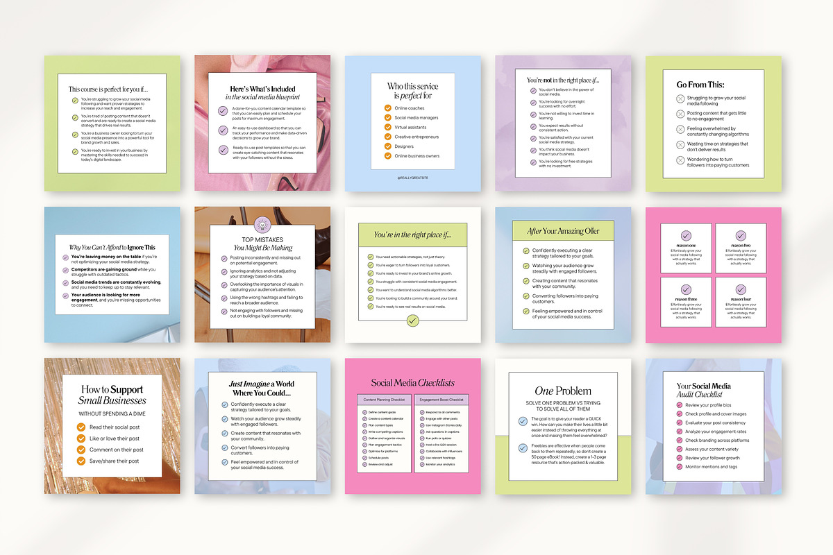 Instagram Creator for Coaches Canva, a Social Media Template by Fallon Gerst (Photo 16 of 47)