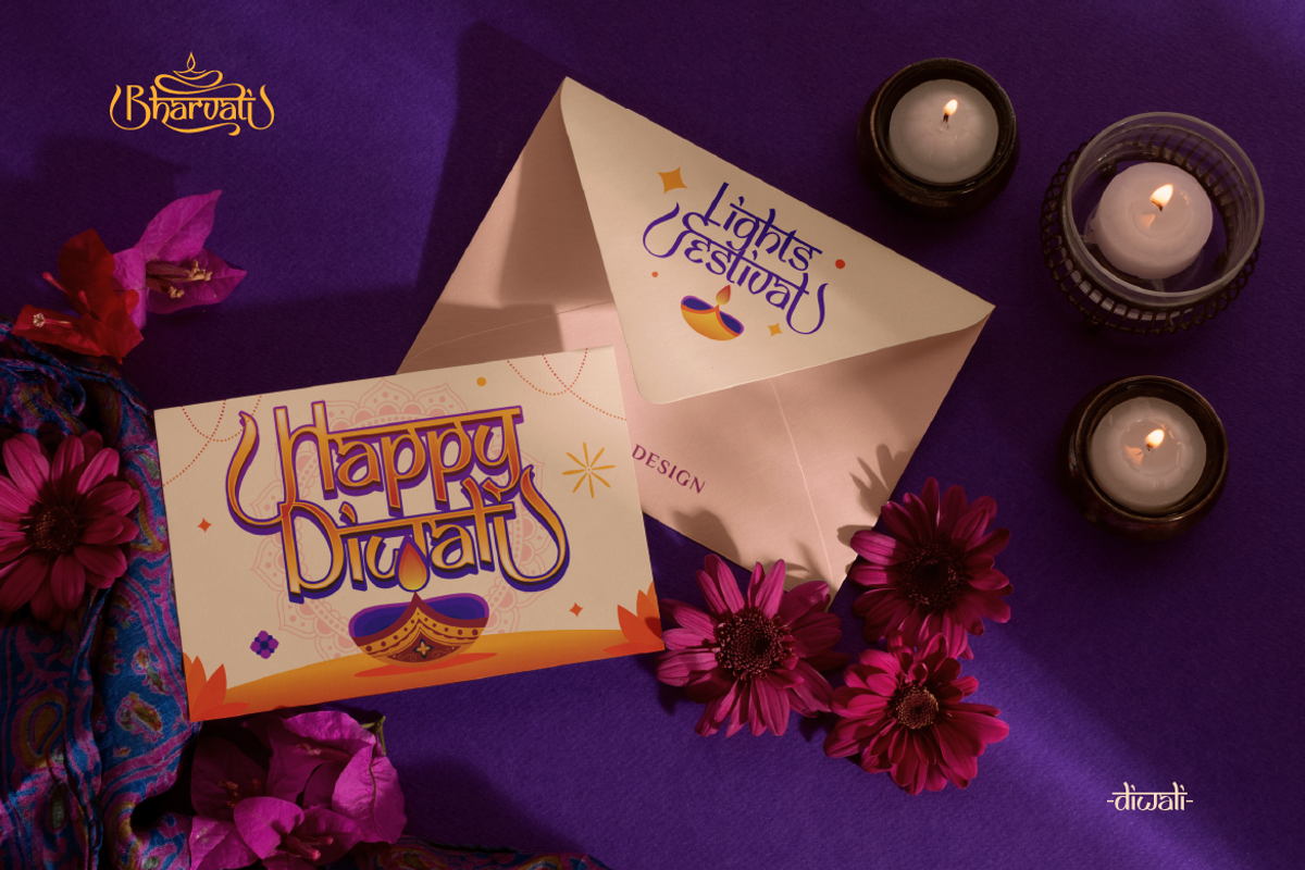 Bharvati - Diwali Display Font, a Sans Serif Font by Burntilldead (Photo 4 of 12)